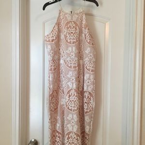 Altard State Cream and Peach sleeveless size M